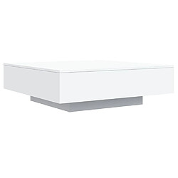 ComfortXL Table Basse Blanc 100x100x31 Cm Bois D'ingénierie