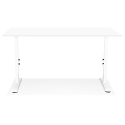 Acheter Alterego Bureau réglable en hauteur 'OSMOSE' blanc - 160x80 cm