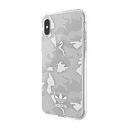 Adidas Coque de Protection pour iPhone X et XS Originals Camo Trefoil Blanc