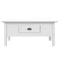 Avis Maison Chic Table basse,Table Console Table d'appoint, Table pour salon BODO blanc 100x55x45 cm bois de pin massif -MN89121