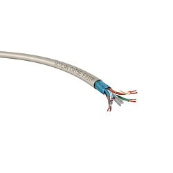 cable réseau - catégorie 5e - utp - lsoh-fr - 4 paires - couronne de 100 mètres - ivoire - eca - acome m4969c1