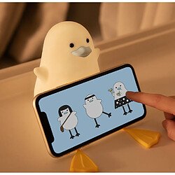 Avis Universal Lampe de chevet rechargeable USB Duck Silicone nuit enfant LANP capteur tactile 2 lampes de chevet de chambre pour enfant bébé cadeau | Veilleuse LED