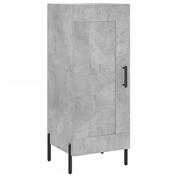 Acheter vidaXL Buffet haut Gris béton 34,5x34x180 cm Bois d'ingénierie