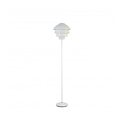 Luminaire Center Lampadaire VALENCIA en Métal et Blanc mat Diamètre 31,8 Cm pas cher