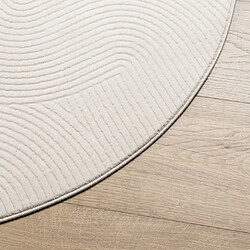 Avis vidaXL Tapis IZA poils courts style scandinave crème Ø 80 cm