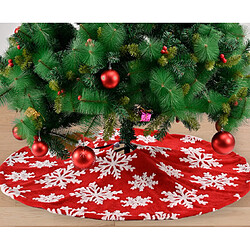 C199 120 cm décoration de Noël décoration de neige flocon peluche jacquard arbre jupe jupe sapin de Noël arbre de noël décoration de fond