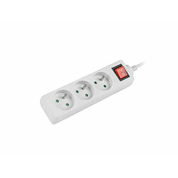 Acheter Lanberg Power strip 1.5m, white, 3 sockets, with switch, cle made of solid copper