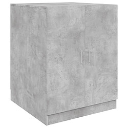 Maison Chic Meuble rangement de salle de bain | Meuble pour machine à laver | Armoire murale de bain Gris béton 71x71,5x91,5 cm -GKD49183