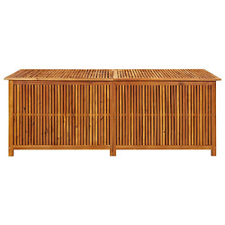 vidaXL Boîte de rangement de jardin 200x80x75 cm Bois d'acacia solide