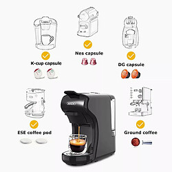 Machine à café expresso HiBREW H1A 4 EN 1 compatible avec le café moulu Dolce Gusto