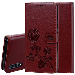 Wewoo Housse Coque Étui en cuir avec rabat horizontal relief Rose pour Galaxy A70avec porte-cartes et portefeuille