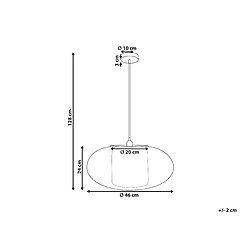 Avis Beliani Lampe suspension LIMBANG Naturel