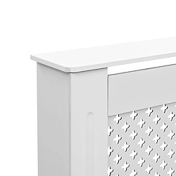 Acheter vidaXL Cache-radiateur Blanc 112x19x81,5 cm MDF