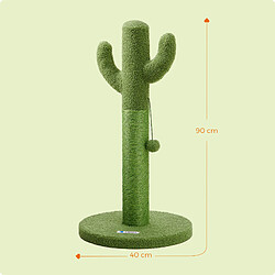 Avis ACAZA - Arbre à Chat - Arbre à Chat pour Grands Chats - Arbre à Chat Cactus - 75 cm - Vert