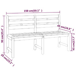 vidaXL Ensemble à manger de jardin 4 pcs Bois de teck massif pas cher