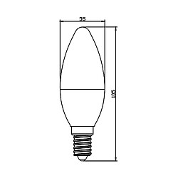 Avis BRAYTRON Ampoule LED flamme 5W (Eq. 35W) E14 4000K