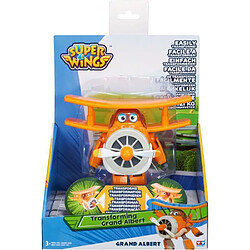 Acheter Auer SUPER WINGS – TRANSFORMING GRAND ALBERT – Avion Jouet Transformable et Figurine Robot 12 cm – Jouet Enfant 3 ans+