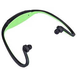 Acheter Wewoo Casque Bluetooth Sport vert pour les smartphone et iPad ordinateur portable MP3 ou autres périphériques audio, stockage maximum de carte SD: 8GB étanche imperméable à l'eau stéréo sans fil écouteurs intra-auriculaires avec micro SD,