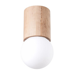 Sollux Downlight moderne monté en surface en bois de 23 cm 1x G9