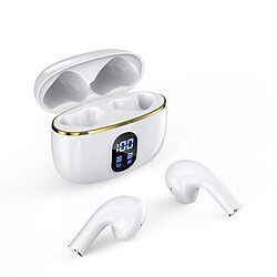 Bolaris Écouteurs TWS Bluetooth 5.3 Compatible Siri Modèle Dallas Blanc