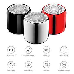 Yonis Mini Enceinte Bluetooth Ultra-Portable TWS Haut-Parleur Sans Fil Céramique