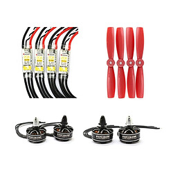 Wewoo Flycolor Raptor Series Power Set, Comprend 4 contrôleurs de vitesse PCS 20A + 4 PCS moteurs 2300KV + 4 PCS 5045 hélices