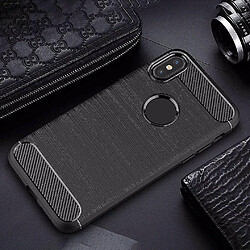 Universal Couverture de téléphone Yyh pour iPhonex Case Shell en fibre de carbone brossé Silicone Soft TPU