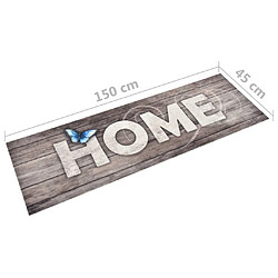 Acheter vidaXL Tapis de sol de cuisine lavable Home 45x150 cm