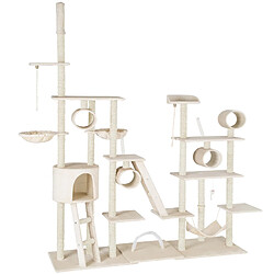 Tectake Arbre à Chat Snooky 261 cm - beige pas cher