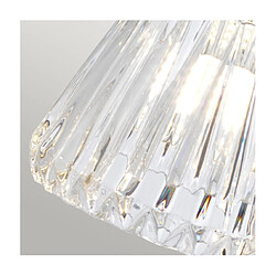 Elstead Lighting Applique murale salle de bains Keynes Acier,verre taillé transparent Chrome poli pas cher