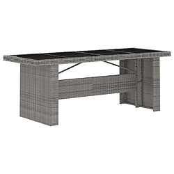 Acheter Maison Chic Mobilier à dîner 11 pcs de jardin avec coussins - Ensemble table et chaises d'extérieur - Salon/Mobilier de jardin classique Résine tressée Gris -MN80252