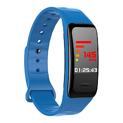 Wewoo Bracelet connecté Smartwatch Fitness Tracker Smartband écran IPS 0,96 pouce, IP67 étanche, mode Sports de soutien / pression artérielle / moniteur de sommeil / de fréquence cardiaque / de fatigue / rappel sédentaire bleu