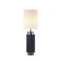 Searchlight Lampe de table Flask Plastique,tissu,acier doux Nickel blanc,bleu,noir 1 ampoule 49cm