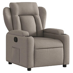 Maison Chic Fauteuil inclinable,Fauteuil luxe de relaxation Taupe Tissu -MN99316