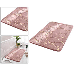 Tapis De Bain Tapis De Bain Absorbant L'eau Tapis De Sol De Chevet Rose 50x80cm pas cher