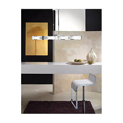 Inspired Lampadaire E27 6 lumières E27, chrome poli/acrylique blanc, lampes CFL INCLUSES pas cher