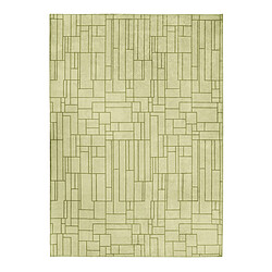 Thedecofactory SOBRIETE - Tapis motif lignes art déco vert clair 160x230 