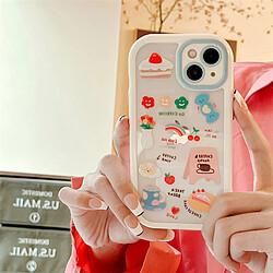 GUPBOO Étui pour iPhone11ProMax Graffiti fraise gâteau niche étui téléphone portable fille