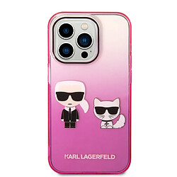 Avis Karl Lagerfeld Coque arrière rigide pour iPhone 14 Pro - Rose