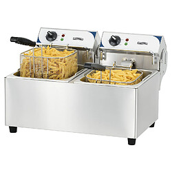 Friteuse électrique 2x7l 2x2800w inox - cfe72 - CASSELIN