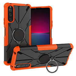 Coque en TPU 2-en-1, anti-choc avec béquille pour votre Sony Xperia 10 IV 5G - orange