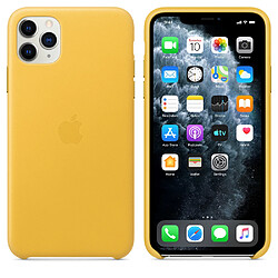 Avis Apple Coque Leather pour iPhone 11 Pro Max - Meyer Lemon