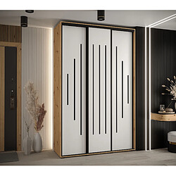 Abiks Meble Armoire Davos 12 À Portes Coulissantes 235,2/160/45 3 Portes