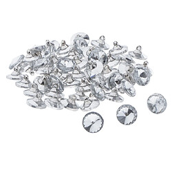 Acheter 50pcs 14mm Boutons En Cristal D'artisanat Pour La Couture De Vêtements Clear_14cm