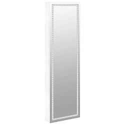 Acheter vidaXL Armoire à bijoux avec miroir et éclairage LED mural blanc