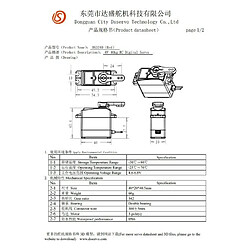 DS3240 6V 40KG Servomoteur avec cames 25T pour camion robotisé Baja Car Modèle 1/10 (180 degrés) pas cher