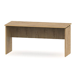 Pegane Table de bureau, meuble du bureau coloris chêne doré - Longueur 155 x Profondeur 68 x hauteur 76 cm