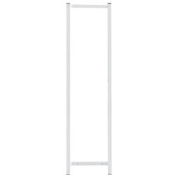 Avis Maison Chic Porte-serviette mural,Étagère pour serviettes,Barre porte-serviett pour salle de bain Blanc 25x20x95 cm Acier -GKD88845