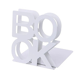 Wewoo Alphabet en forme de fer serre-livres métal support de de bureau pour les livres blanc