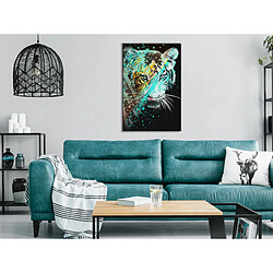 Artgeist Tableau - Mint Tiger (1 Part) Vertical [40x60]